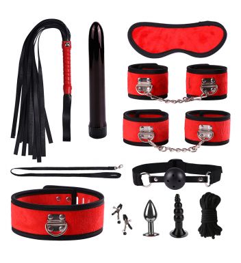 11 Pcs BDSM Toys Leather Bondage Sets Restraint Kits