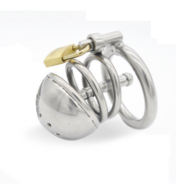 Metal Chastity Device with Tube